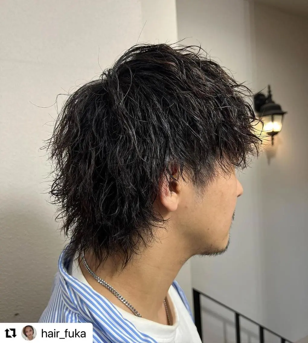 ミディアム カラー メンズ ミディアムパーマ メンズパーマ メンズツイストパーマ ツイストパーマ 🩷Eny terrace🩷のヘアスタイル