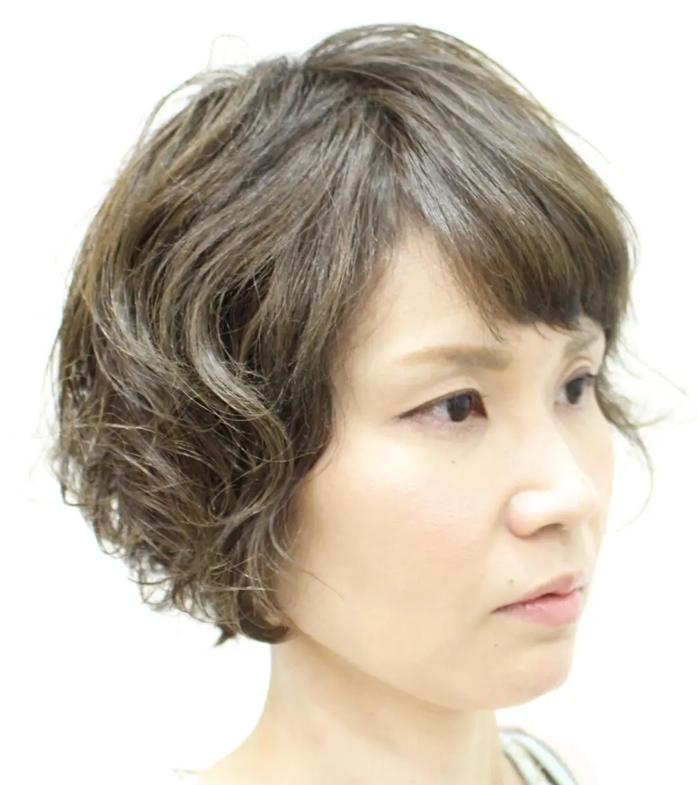 ショート カラー パーマ ショートヘア 伊勢崎/nap hair 栗原大輔のヘアスタイル