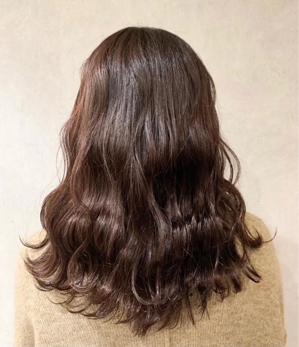 セミロング カラー カット ヘアカラー トリートメント 似合わせカット/ 艶カラー/いらみなのヘアスタイル
