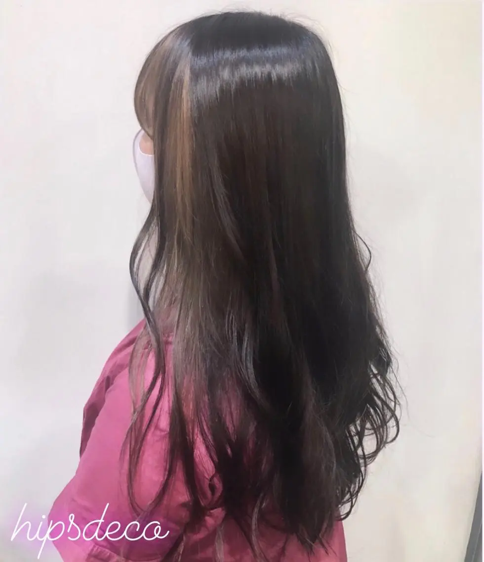 ロング カラー ブリーチ ハイライトカラー ハイライト 艶髪 ♡Tomiyaのヘアスタイル