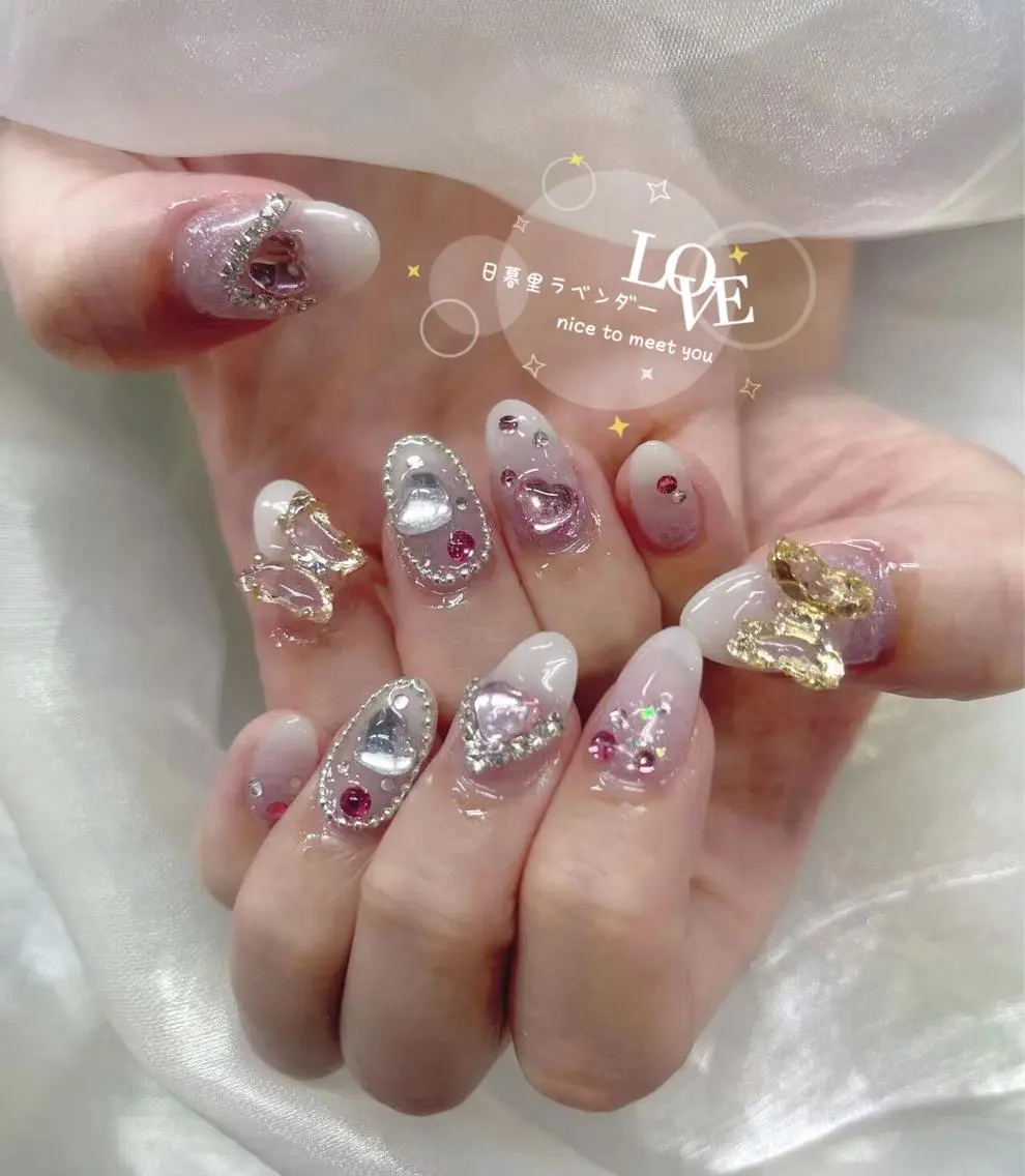 ネイル ラベンダー💖日暮里 ルル💖ネイルのネイルデザイン