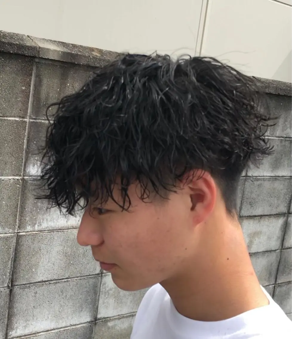 パーマ メンズ カット パーマ 和歌山ランキング1位 井開のヘアスタイル