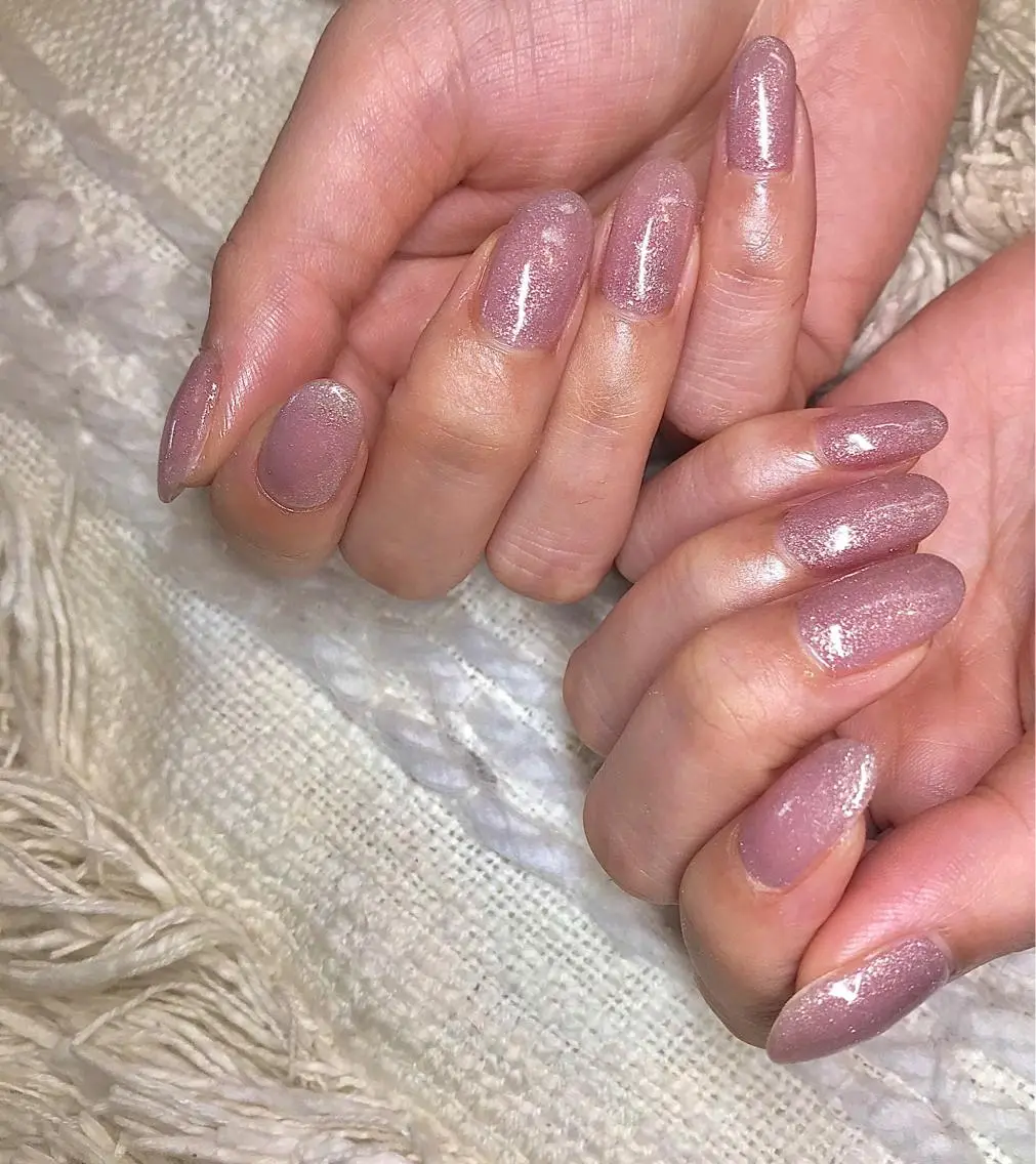 ミディアム カラー パーマ ヘアアレンジ メンズ キッズ ネイル マツエク・マツパ ワンカラーネイル el. by Aoのネイルデザイン