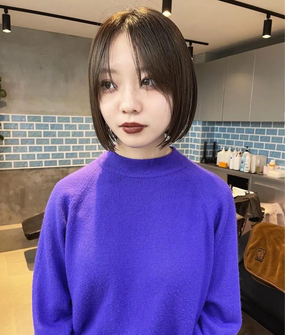 ショート ボブ カット トリートメント 👑ボブはお任せ ミヤノ👑のヘアスタイル