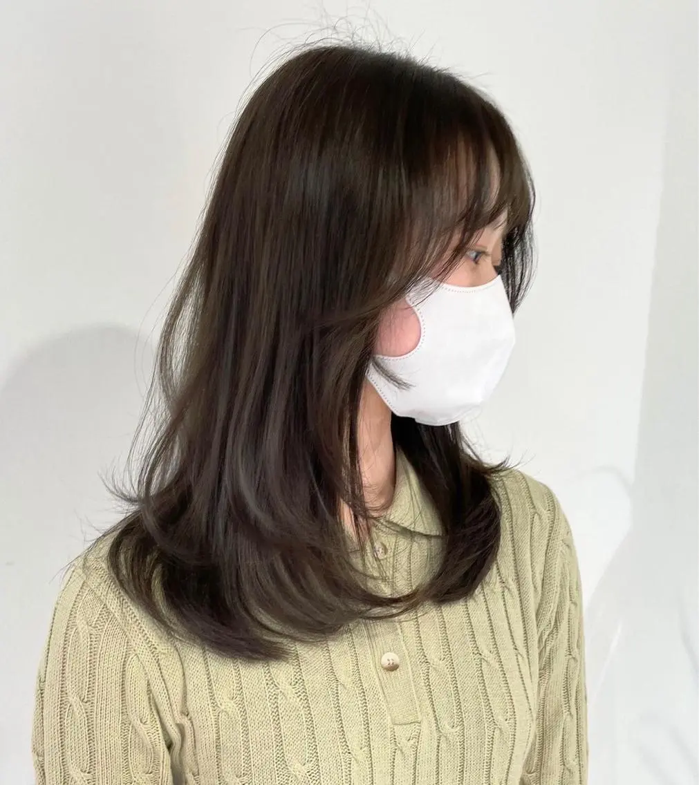 ミディアム 🍃○岡 |  Maruokaのヘアスタイル