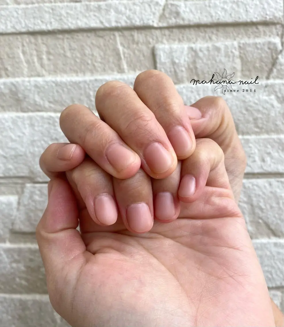 ネイル マットネイル ワンカラーネイル mahana nailのネイルデザイン