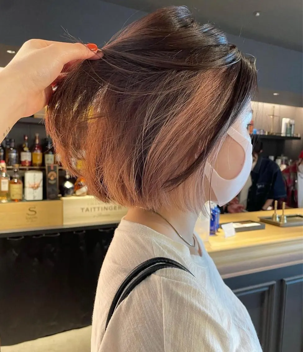 セミロング カラー カット ヘアカラー トリートメント 🫧ハイトーン✨格安 より質💐マンツーマのヘアスタイル