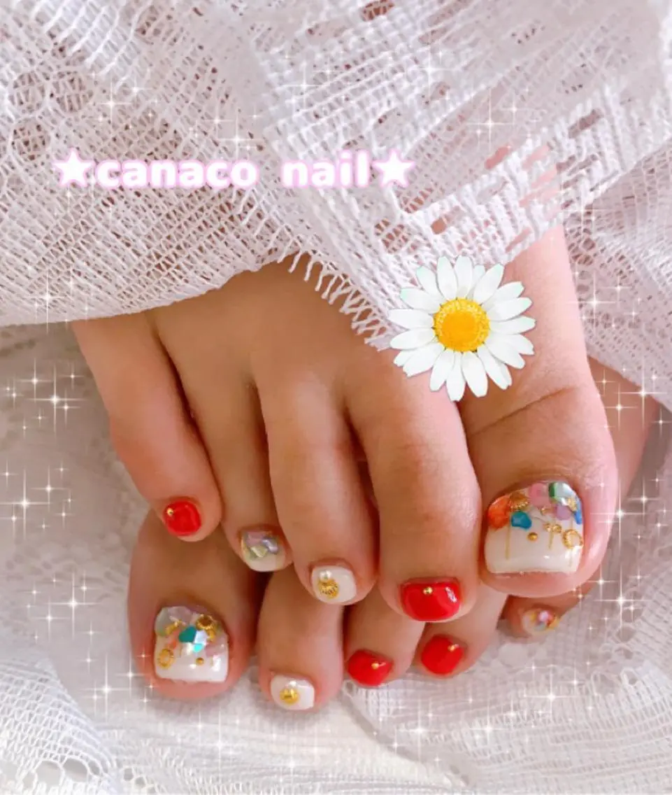 ネイル アートネイル フットネイル ストーンネイル ベテランネイル cnc nailのネイルデザイン
