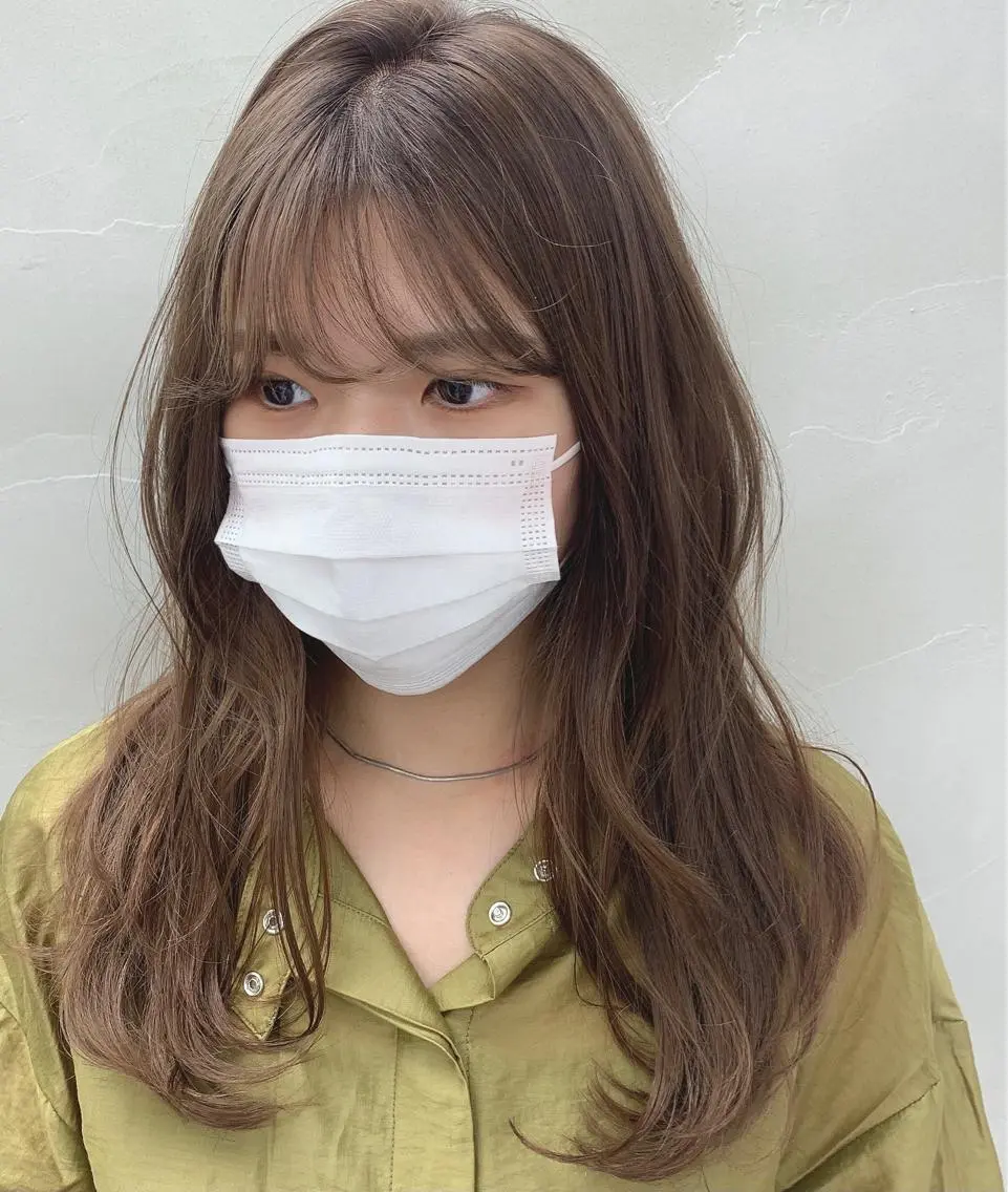 ヘアアレンジ 韓国風🇰🇷うる艶 レイヤー/海青🫧のヘアスタイル