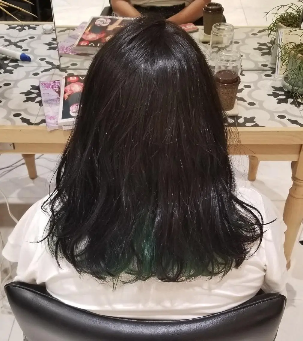 ロング カラー インナーカラー 🌿赤み消し/ 艶カラー落合　優🌿のヘアスタイル