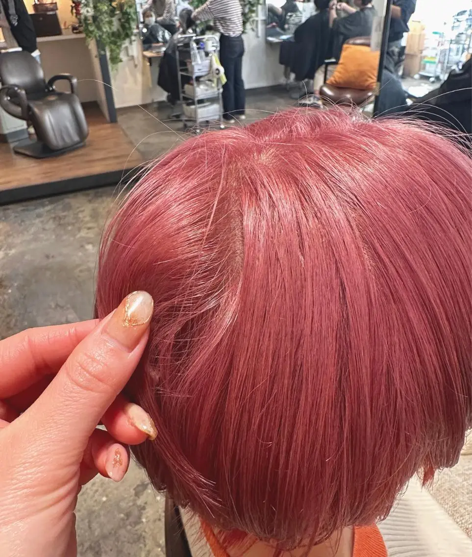 ショート ヘアカラー トリートメント 🇰🇷韓国ｽﾀｲﾙ ﾚｲﾔｰ/ayanaのヘアスタイル
