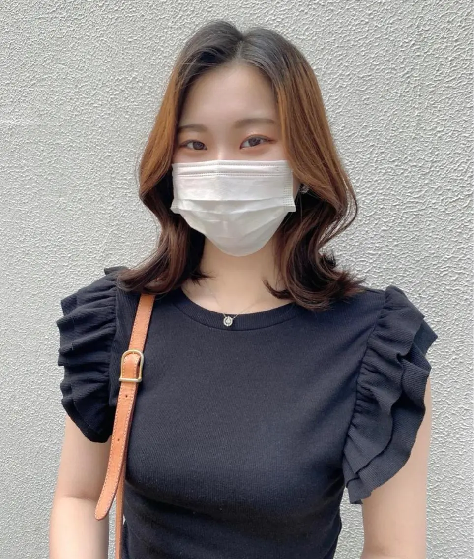 ミディアム くびれヘア 【艶ヘア】 どうまえのヘアスタイル