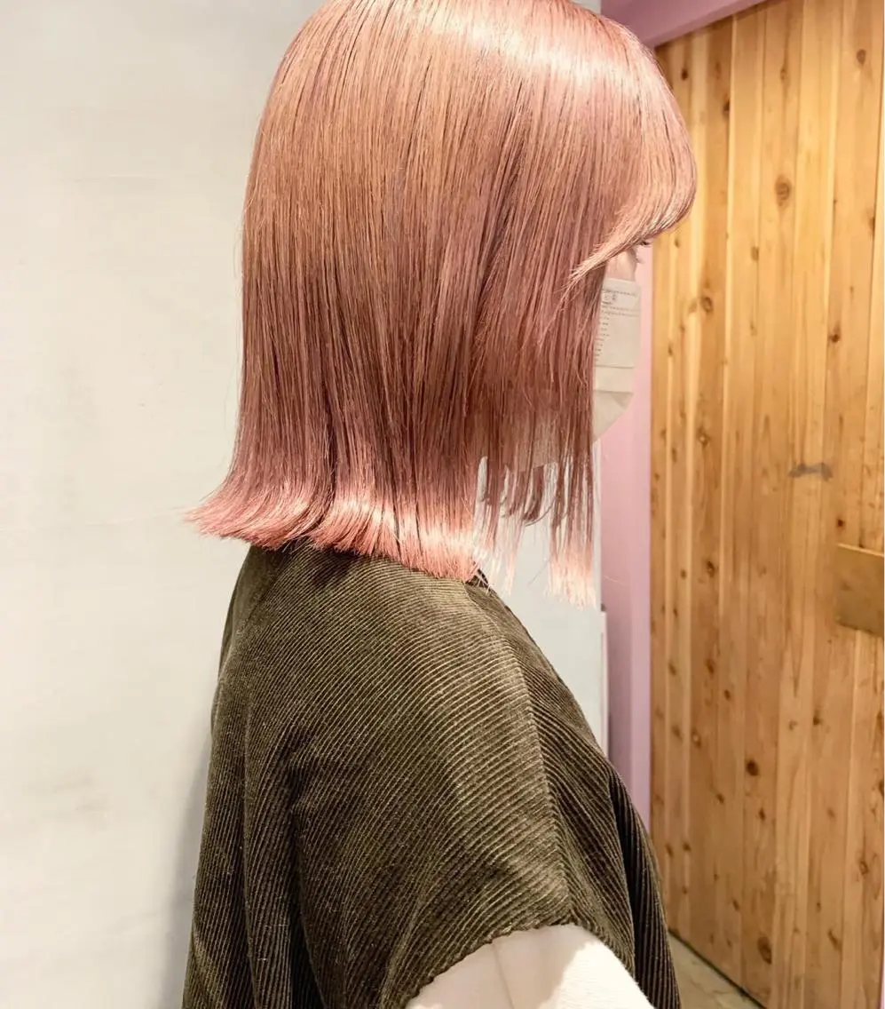 ミディアム カラー パーマ ヘアアレンジ 🫧赤み消し*艶髪 nanami🫧のヘアスタイル