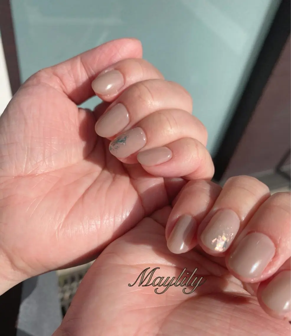 ネイル ラメ(グリッター) ワンカラーネイル Nail salon Maylilyのネイルデザイン