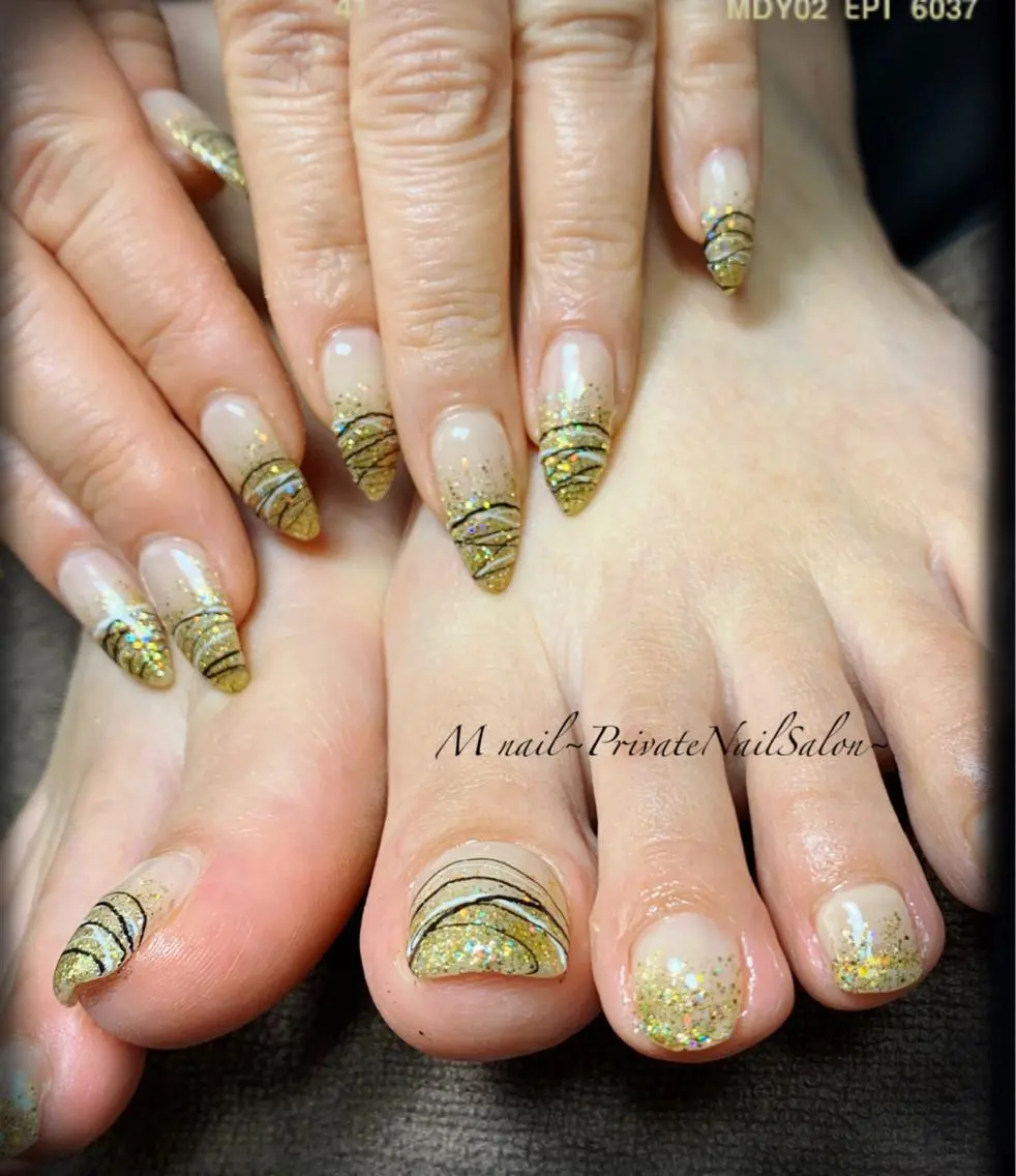 ネイル フットネイル M nail 市原市ちはら台のネイルデザイン