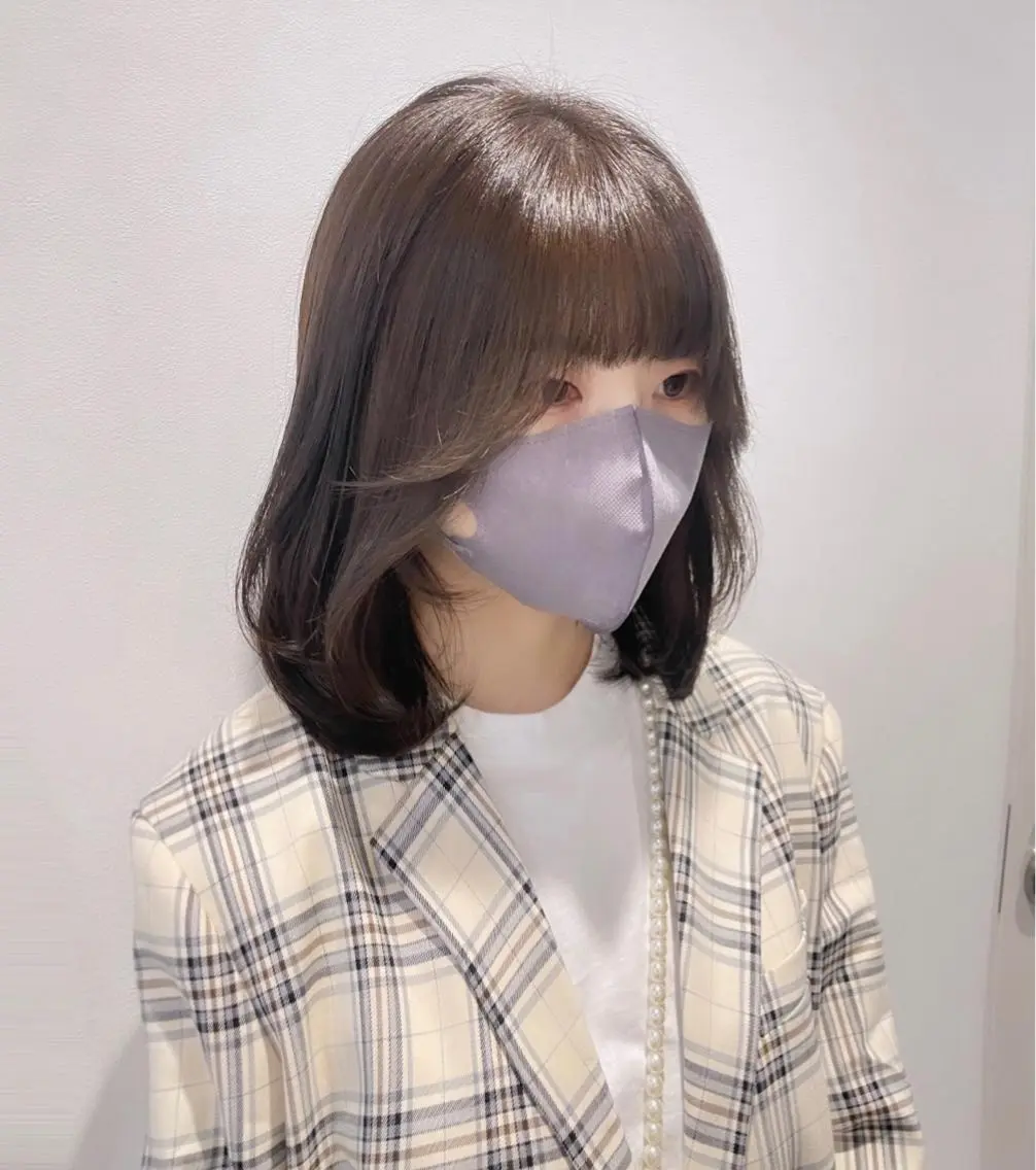 ミディアム 銀座／レイヤーカット 🤍内野すみれのヘアスタイル