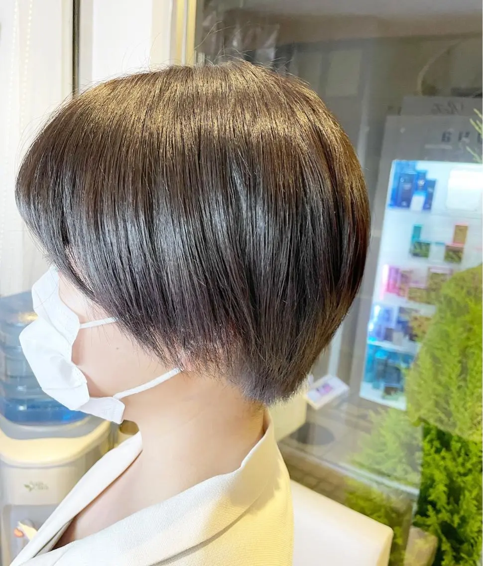 ショート カラー ヘアアレンジ ブラウンカラー hana✿ /透明感カラーのヘアスタイル