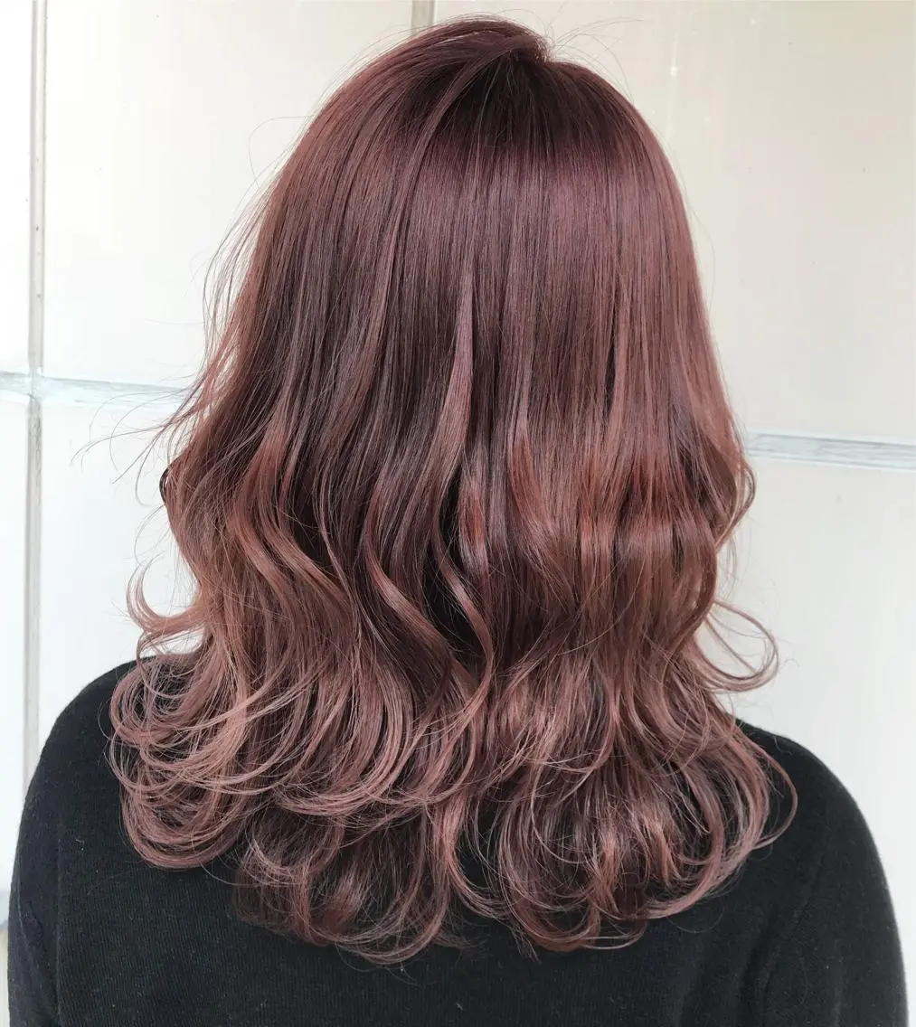 ミディアム カラー ヘアカラー 髪質改善will hairdesignのヘアスタイル