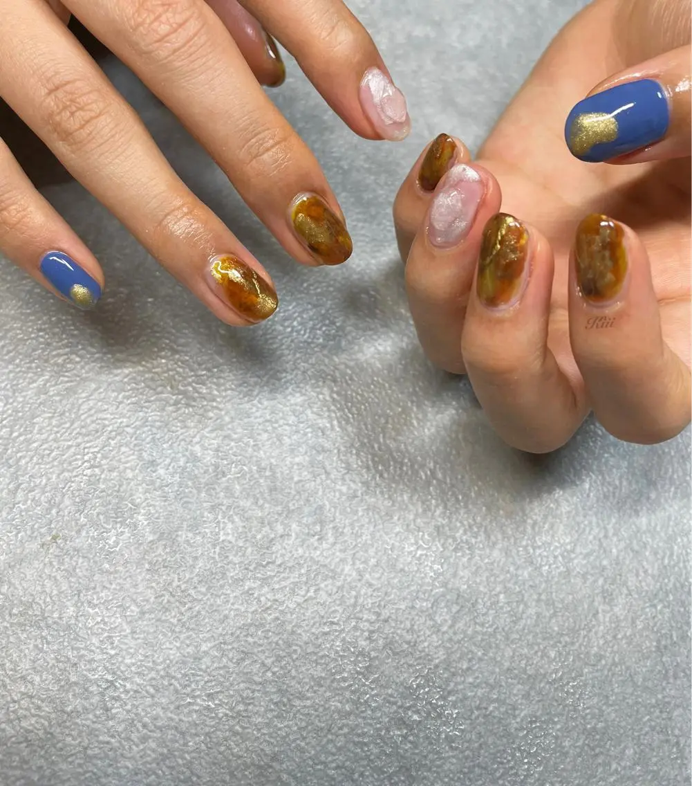 ネイル ハンドネイル フットネイル kiii.__ ✴︎*のネイルデザイン