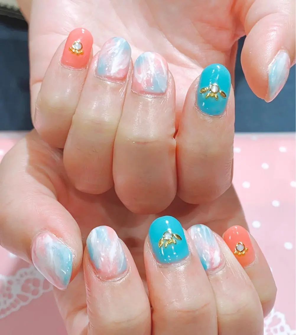 ネイル 夏ネイル VIST☆ ｍａｍｉのネイルデザイン