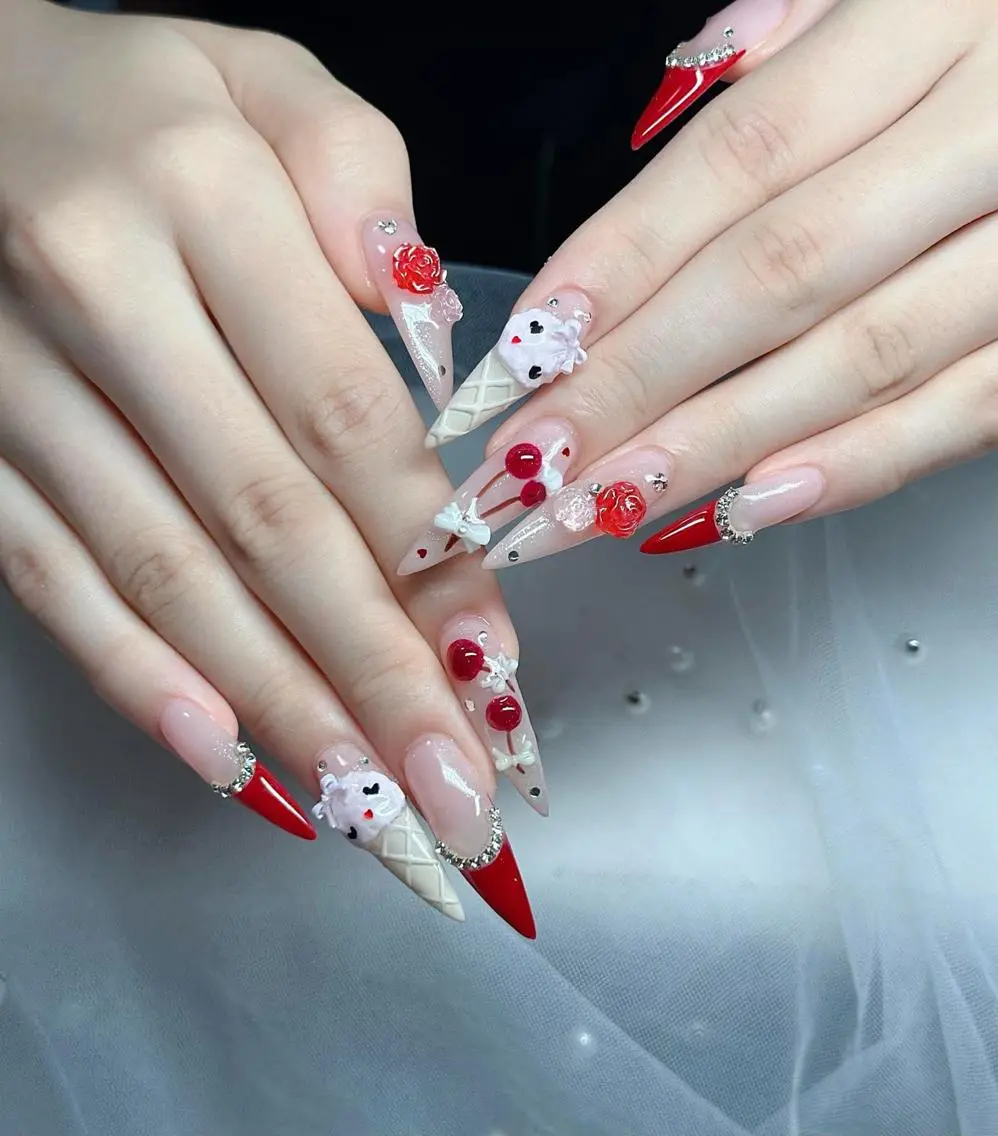 ネイル オーロラネイル チークネイル フットネイル ジェルネイル 韓国ネイル ハンドネイル Hbaby nailのネイルデザイン