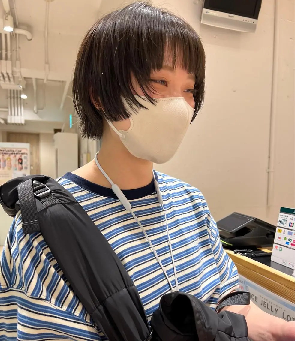 ショート カラー 顔周りカット 伸ばしかけ カット ヘアカラー トリートメント 🌿ショート🌿 パーマ🌿淳平のヘアスタイル