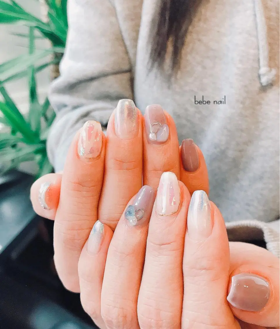 ネイル ニュアンスネイル パープル Ann nailのネイルデザイン