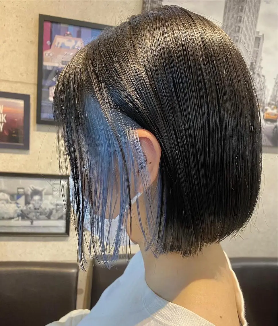 ショート カラー ボブ 遠藤沙也加 /レイヤーカットのヘアスタイル
