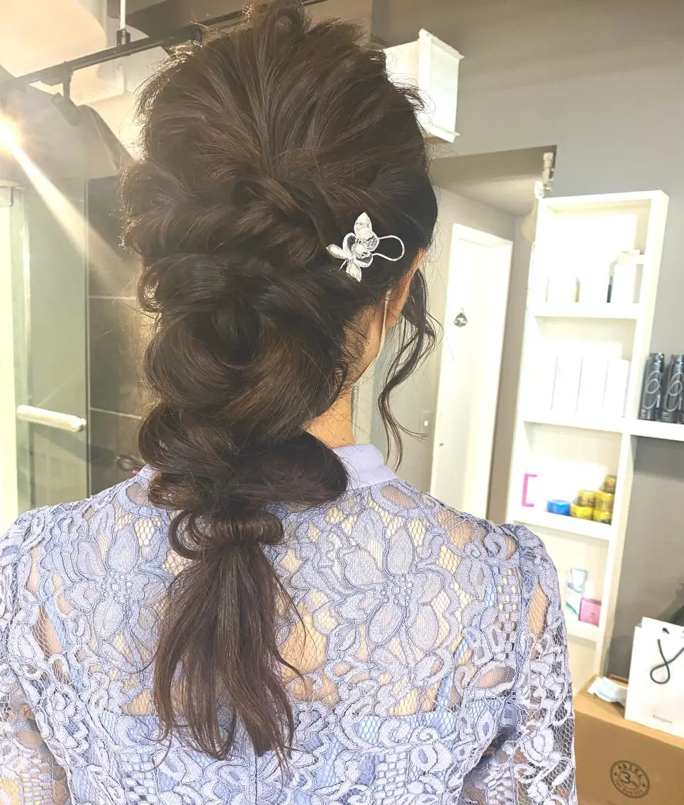 カラー ヘアアレンジ ネイル マツエク・マツパ 透明感カラー🤎 ゆりのヘアスタイル