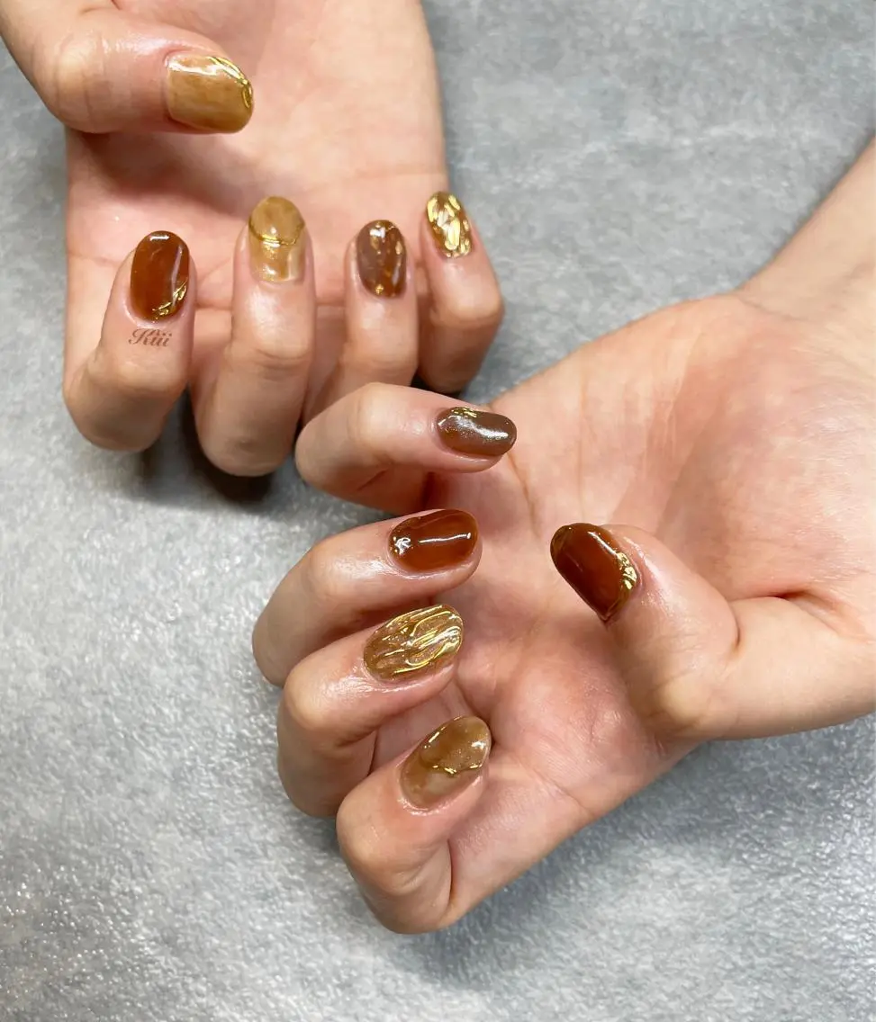 ネイル ハンドネイル フットネイル kiii.__ ✴︎*のネイルデザイン