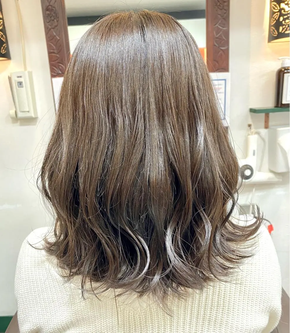 ミディアム カラー 🎀透明感ナチュラル ガーリー🎀yuhiのヘアスタイル