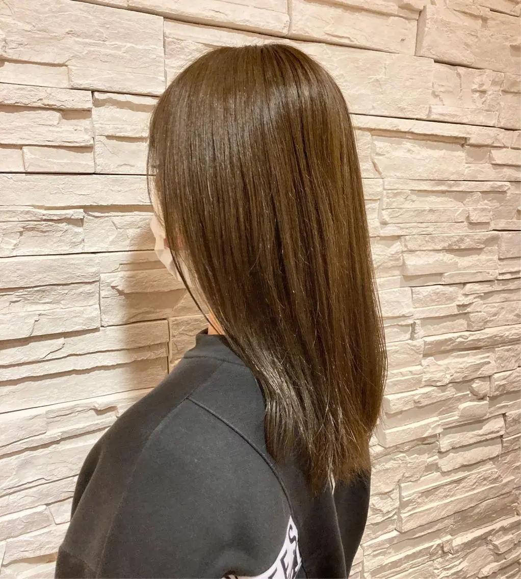 セミロング カラー 透明感カラー ヘアカラー トリートメント 森田 研司のヘアスタイル