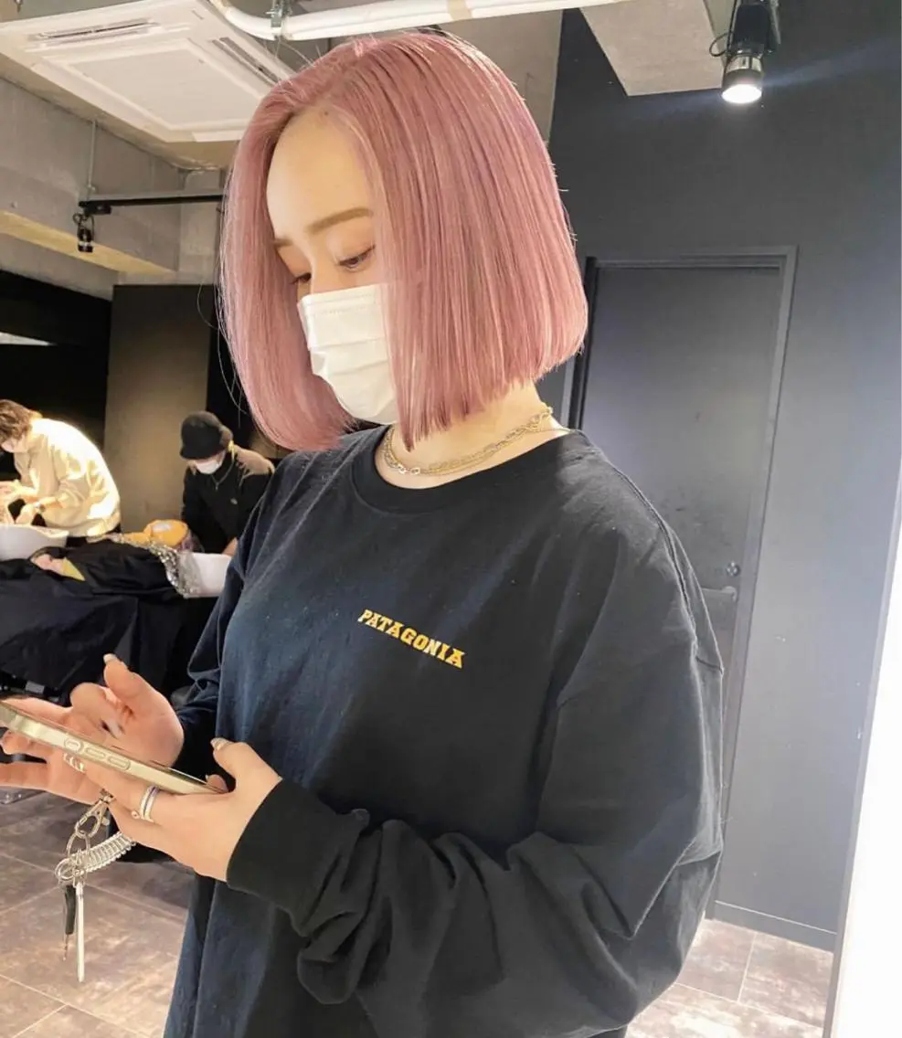 ミディアム カラー 心斎橋/ブリーチ minamiのヘアスタイル