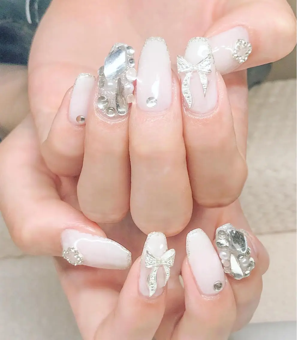 ネイル ワンホンネイル ホワイト Nyanco Nailのネイルデザイン