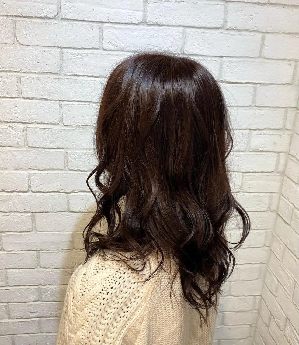 セミロング カラー ヨシダ フミノリのヘアスタイル