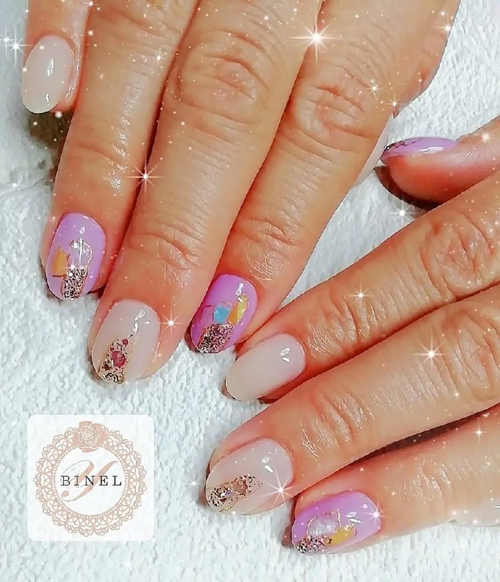 ネイル ニュアンスネイル 夏ネイル ハンドネイル Nail Salon Y.BINELのネイルデザイン