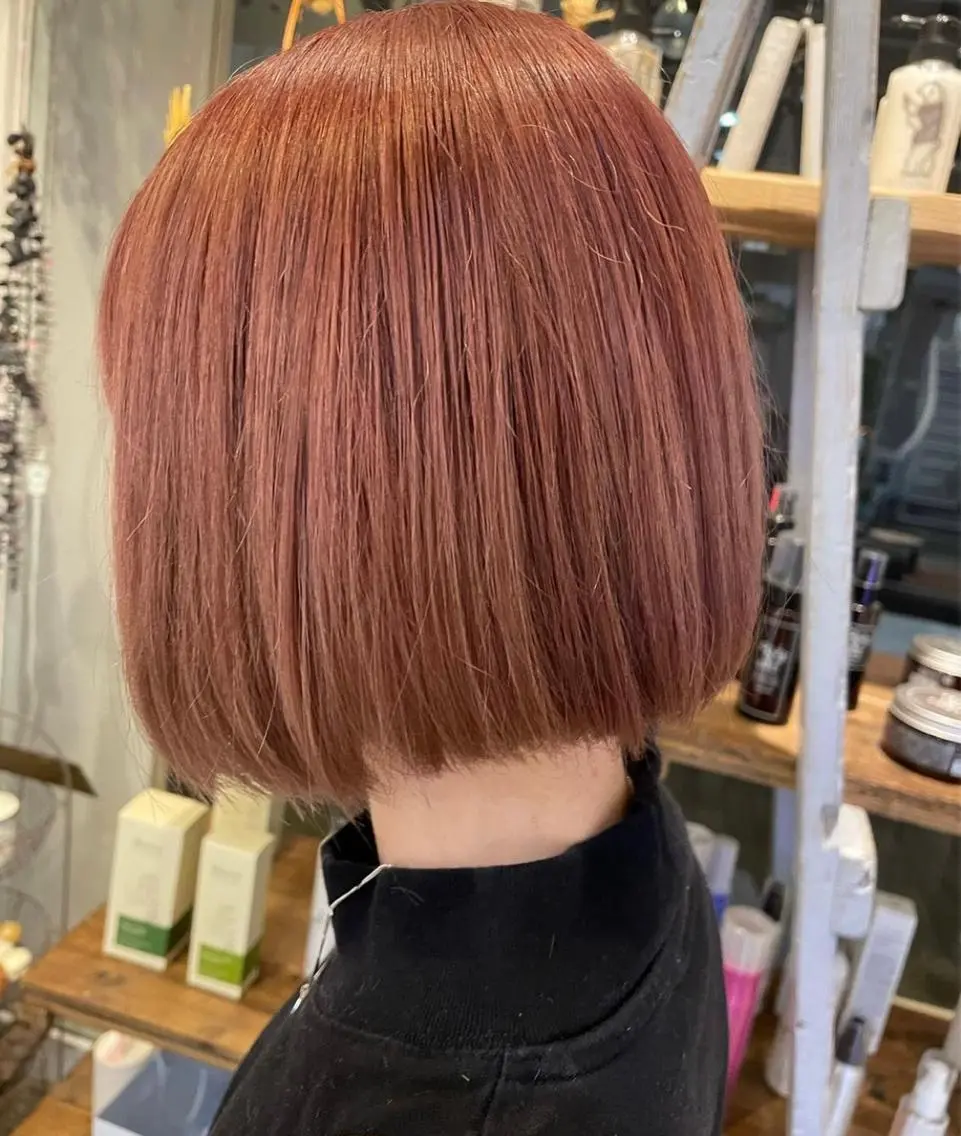 ミディアム カラー カット ヘアカラー 佐藤 良祐のヘアスタイル