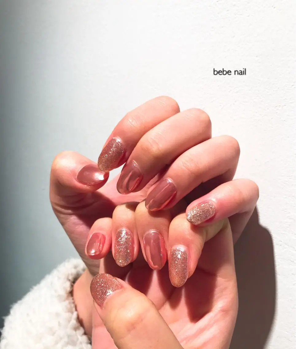 ネイル ミラーネイル ピンク Ann nailのネイルデザイン