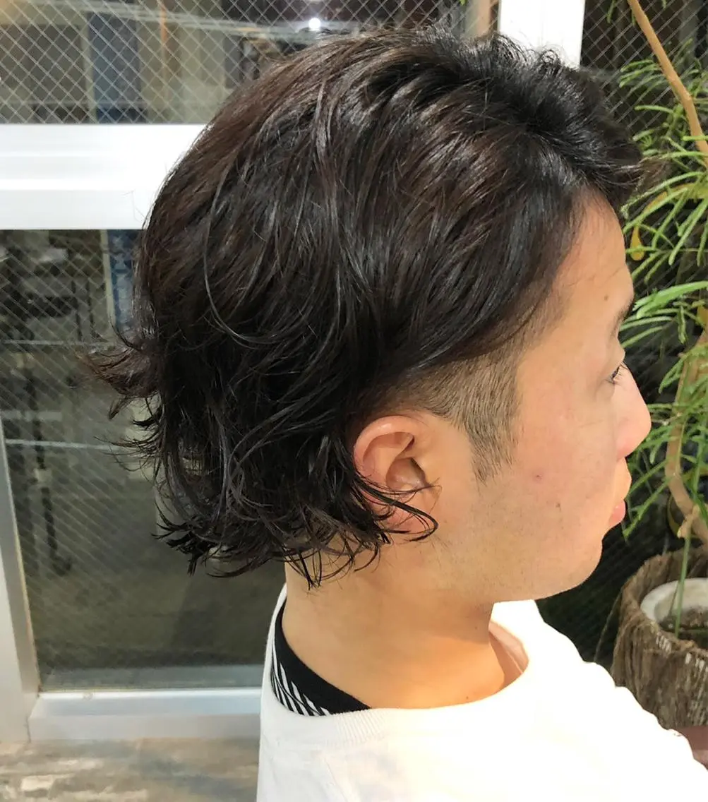 ミディアム 藤本 夢@yummekunのヘアスタイル