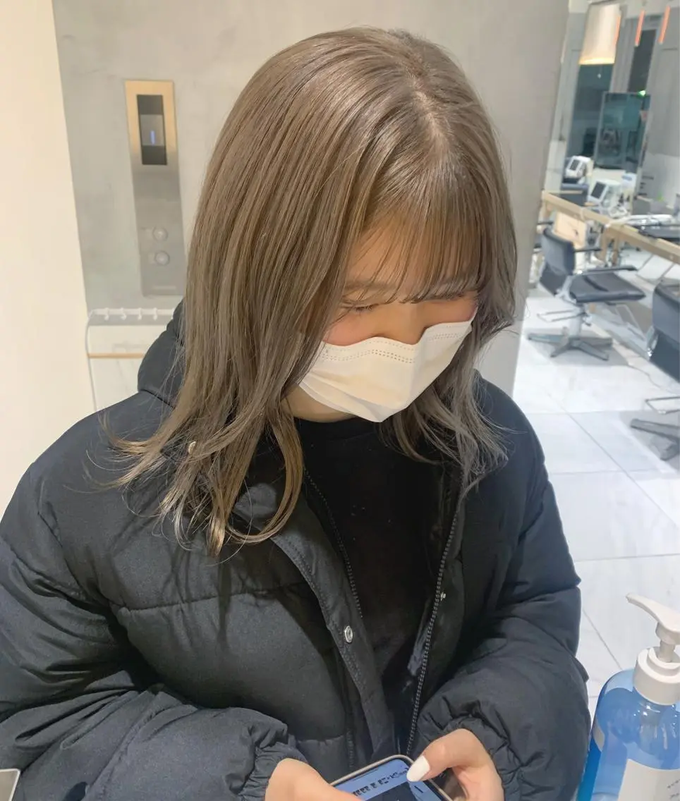 ミディアム カラー ブリーチ minami🪷 暖色カラーのヘアスタイル