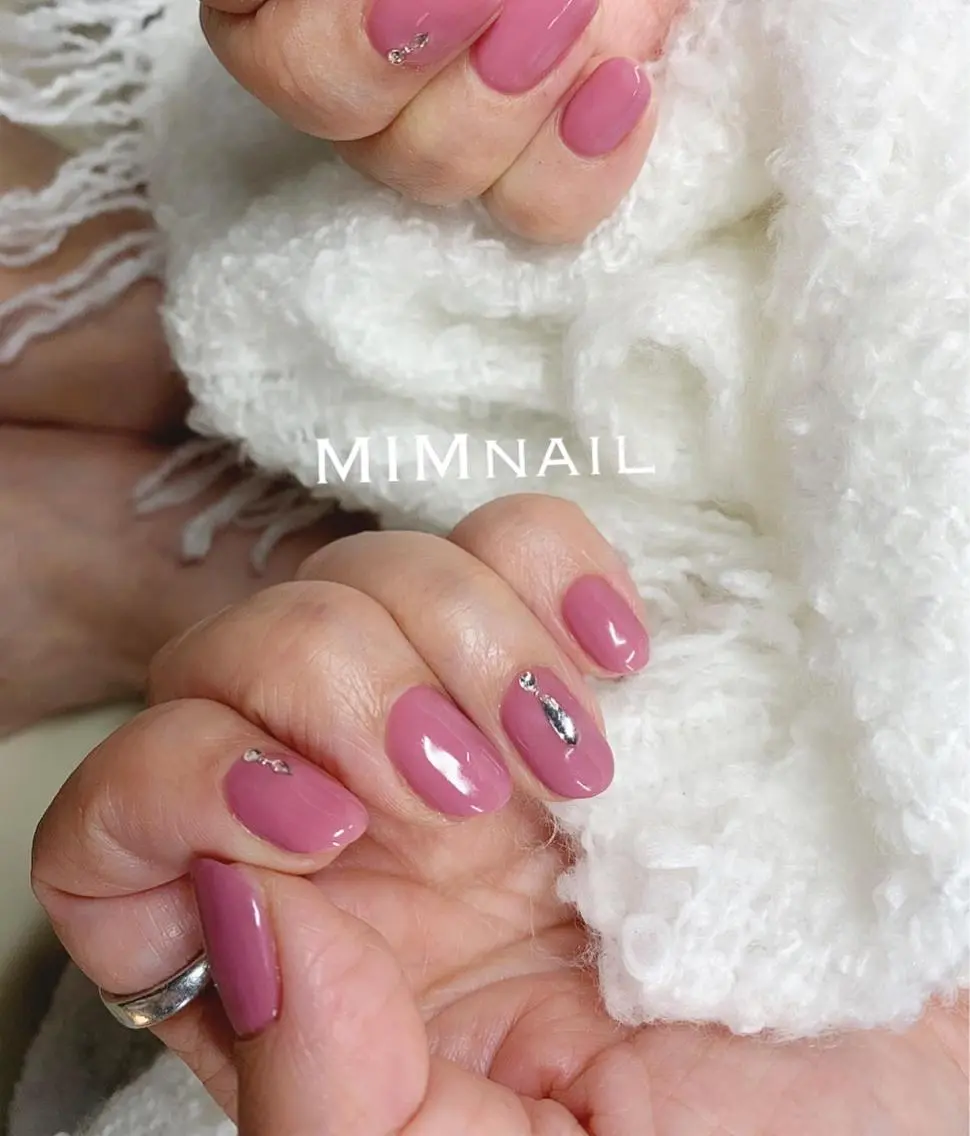 ネイル ジェルネイル ワンカラーネイル *･*MIMnail 1号店･*:･*のネイルデザイン