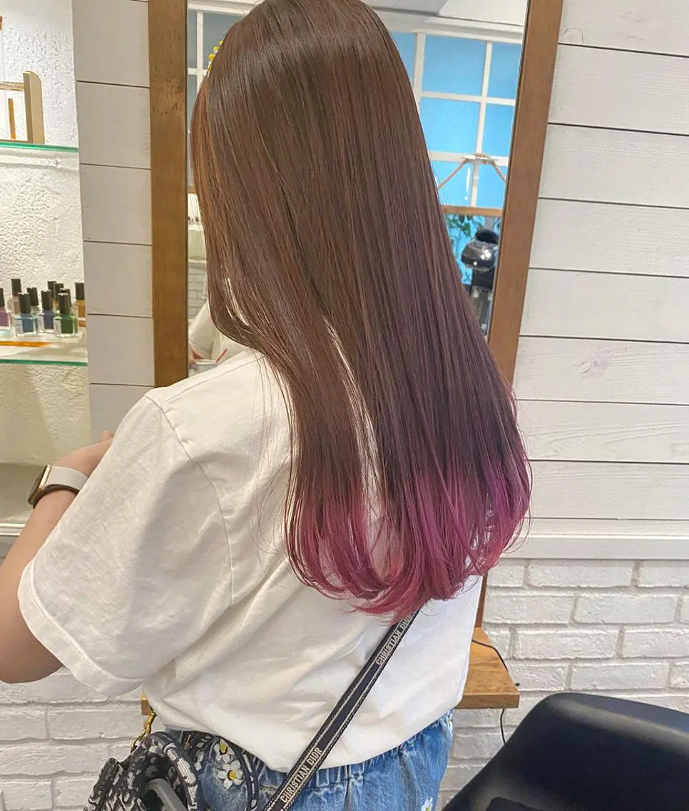 ロング カラー ピンクカラー 🌟アレンジが似合う カラー🌟Rumiのヘアスタイル