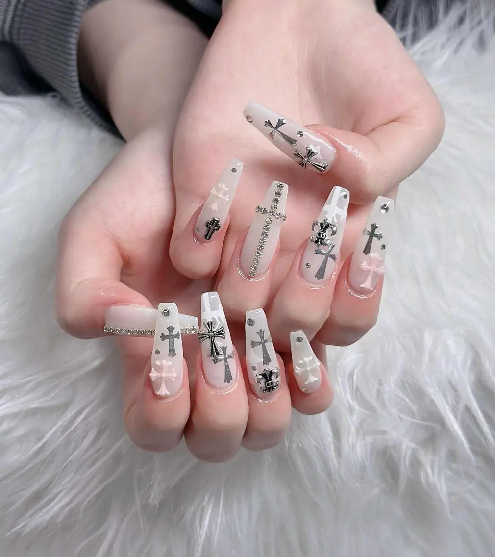 ネイル フレンチネイル ジェルネイル ハロウィン 韓国ネイル マグネットネイル ハンドネイル Hbaby nailのネイルデザイン