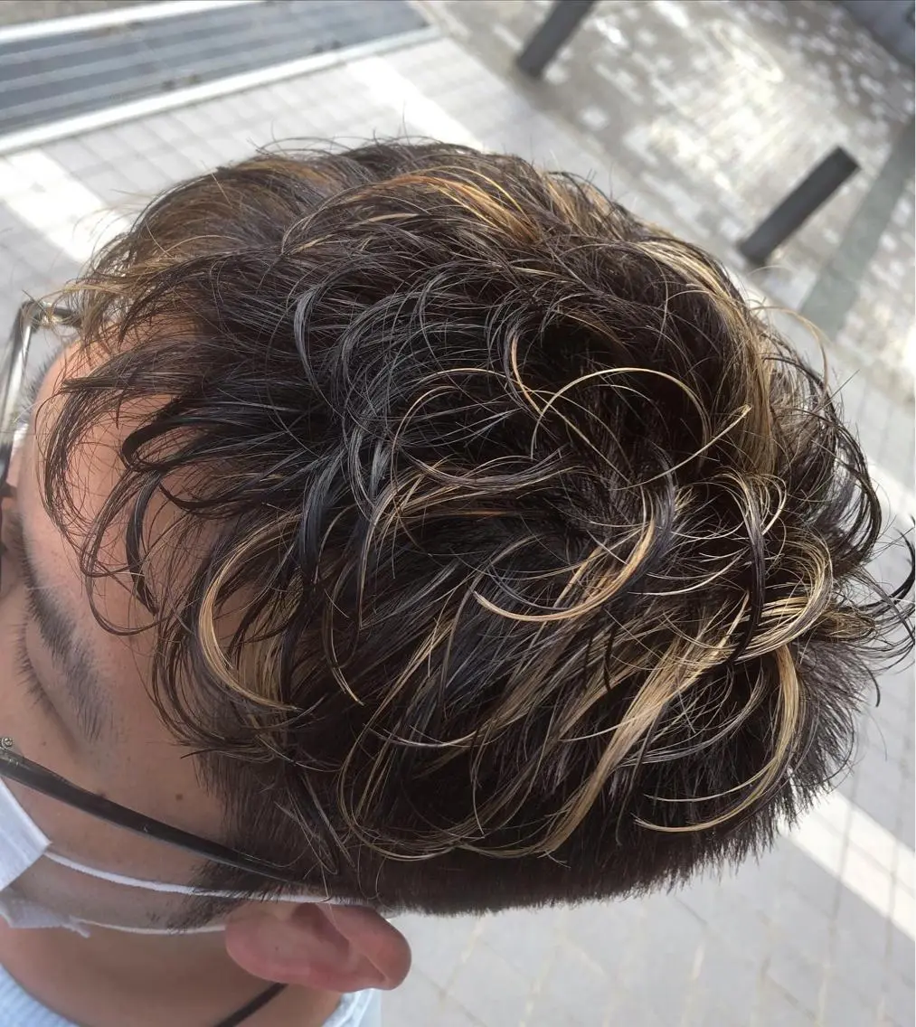 カラー メンズ 髪質改善⭐️ 桜場のヘアスタイル
