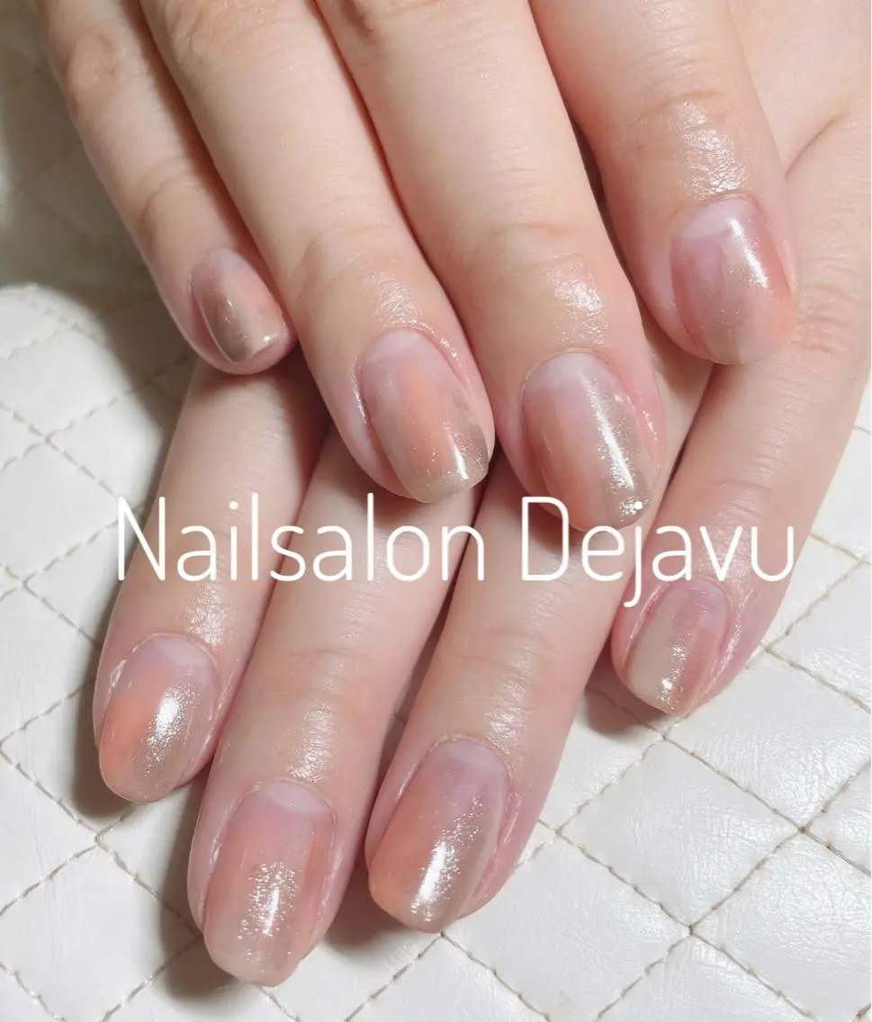 ネイル アートネイル ニュアンスネイル ハンドネイル Nail salon Dejavu 🌿のネイルデザイン