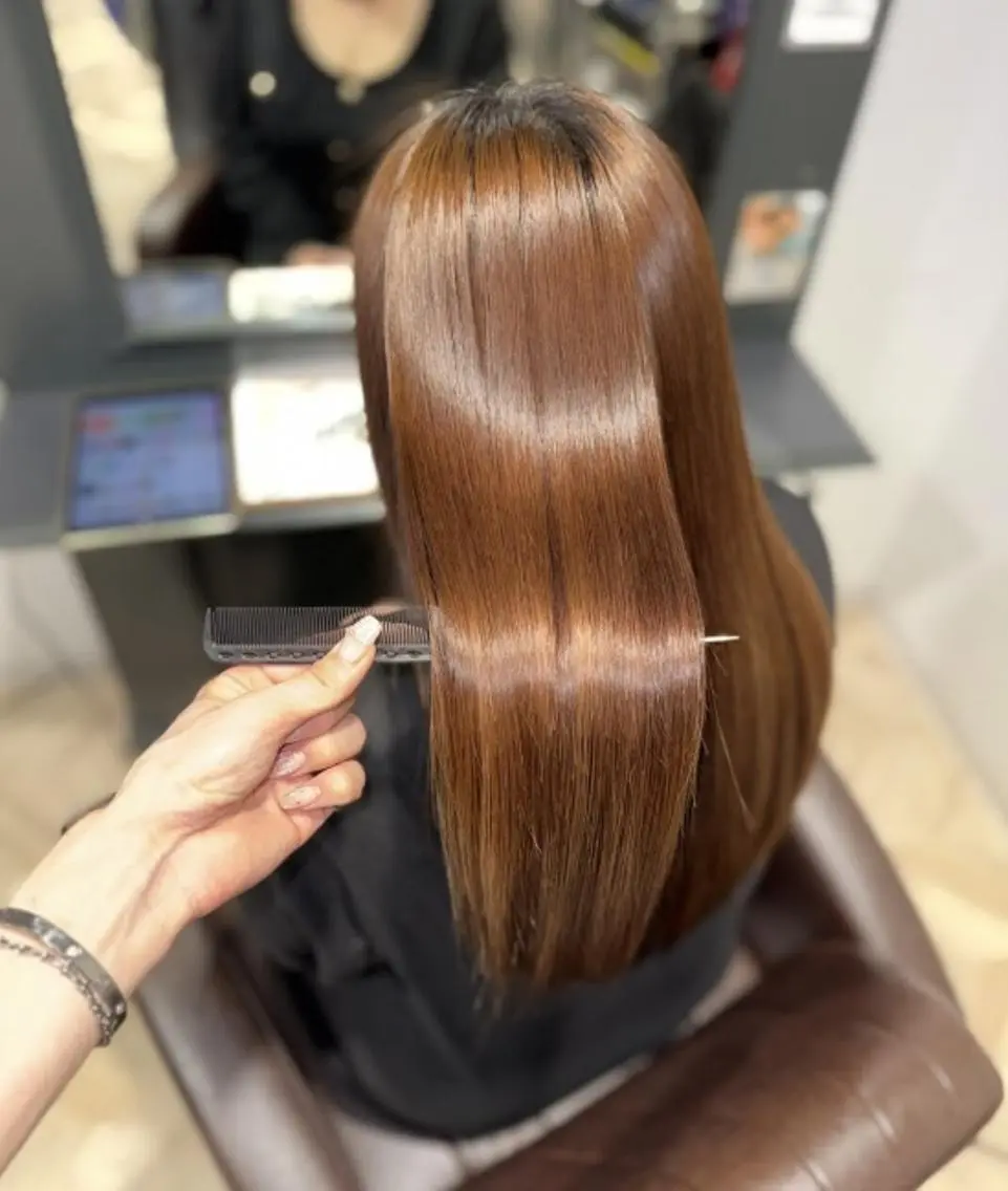 パーマ ロング カラー リピート90%超/縮 毛/酸性縮毛特化井口のヘアスタイル