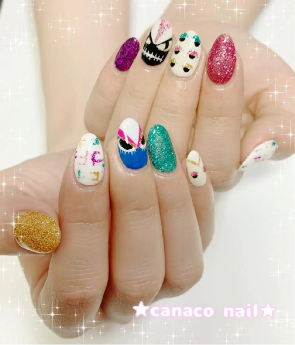 ネイル アートネイル ジェルネイル パラジェル ストーンネイル ベテランネイル cnc  nailのネイルデザイン