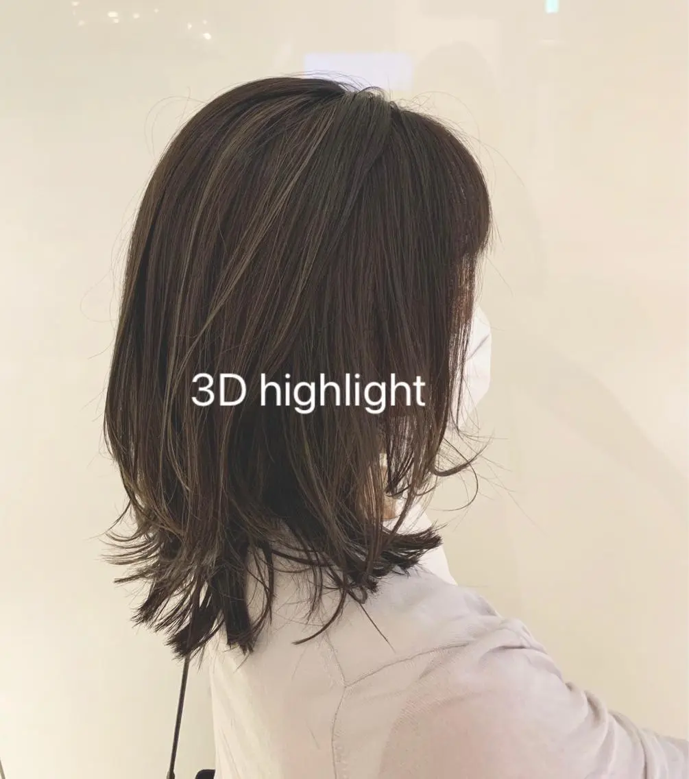 ミディアム カラー ヘアアレンジ カット ヘアカラー トリートメント 透明感カラー ボブ 髪と心を整える美容師のヘアスタイル