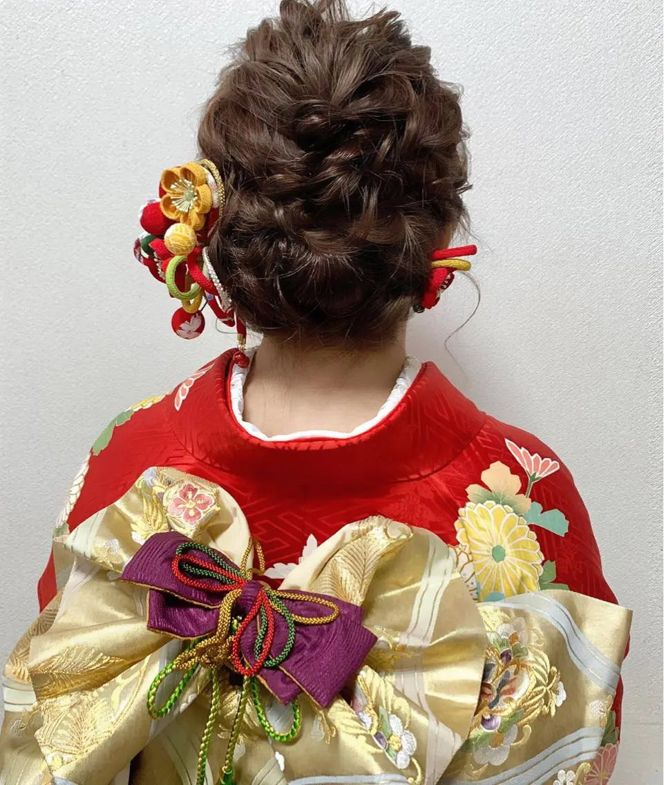 ヘアアレンジ 成人式 黒崎 美乃里のヘアスタイル