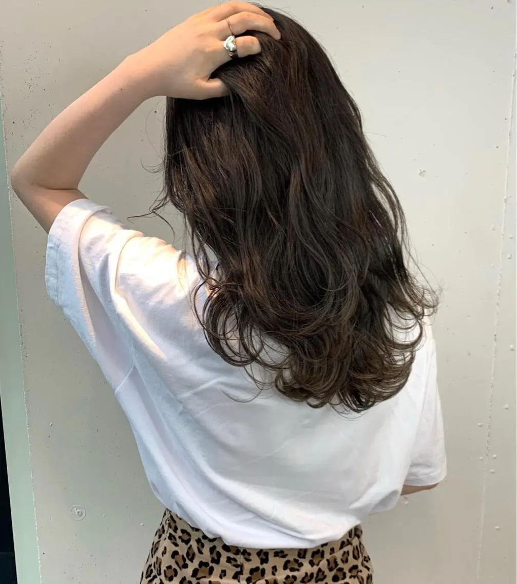 ロング カラー ヘアアレンジ ヘアカラー マツオカ マコのヘアスタイル